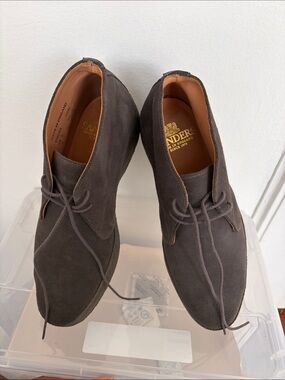 Gray Suede  Sanders Joel Ankle Boots